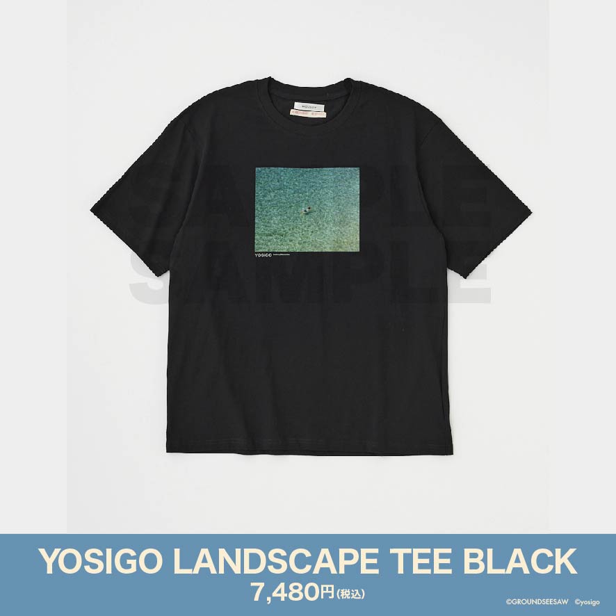 YOSIGO LANDSCAPE TEE BLACK　
