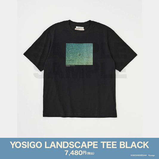 YOSIGO LANDSCAPE TEE BLACK　