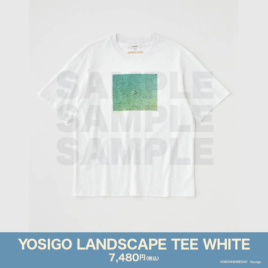 YOSIGO LANDSCAPE TEE WHITE　