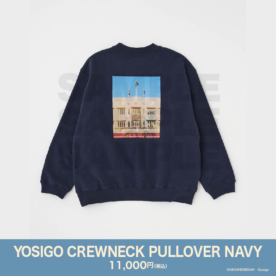 YOSIGO CREWNECK PULLOVER NAVY
